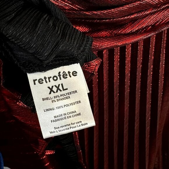 RETROFETE Lumi Dress in Red Size XX-Large - Picture 6 of 8